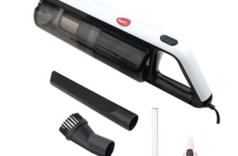 Pigeon by Stovekraft Airturbo Pro Handheld Dry Vacuum Cleaner for Home & Car | HEPA+STEELMESH FFT Technology Filter | 18 kPa Suction Power | 600W | Low Noise| 4 Accessories | 4.5M Long Wire