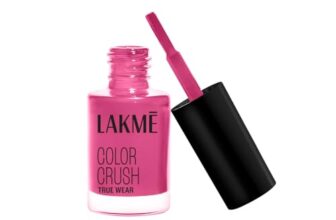 LAKMÉ True Wear Color Crush Glossy Finish Nail Polish, Long Lasting & Vibrant Nail Paint, 506, 6Ml