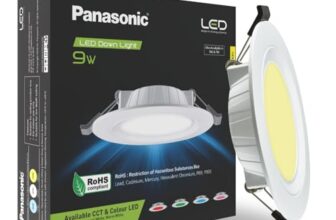 Panasonic 9 Watt LED Concealed Downlighter, LED Recessed Downlight, 85mm Cut Out, BIS & ROHS Certified, 4KV Surge Protection, Warm White Light (PDLM34093)