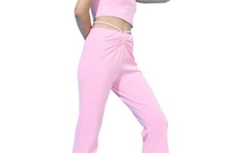 Tokyo Talkies Women Pretty Pink Solid Top With Trousers