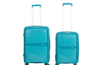 CRUISE Velocity Trolley Bags Set (20+24 Inch)| Hard Shell Expandable Suitcases with 8 Spinner Wheels & TSA Lock | Cabin and Check-in Lightweight Luggage Bag | Adjustable Handle (Set of 2)