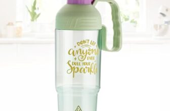 ATTRO My Cup Tumbler Plastic Water Bottle with Handle, BPA-Free, Leak-Proof, Ideal for School, Gym, Office, Travel & Daily Use – Green- 1000ml
