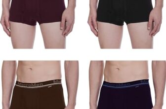 Rupa Macroman Men Mini Trunk | 100% Super Combed Cotton | Assorted | Solid Pattern | Pack of 4