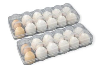 Arto 12 Grid Egg Box Egg Refrigerator Tray, Stackable Plastic Egg Containers for Fridge Kitchen (Multicolor)
