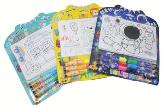 Crackles Birthday Return Gifts For Kids Party – Coloring Stationery Sheets For Kids 3 4 5 6 7 Birthday Return Gifts For Girls, Boys – Coloring Drawing Painting stationery Kit – Mix Prints – Pack of 15