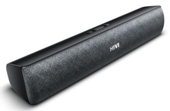 Mivi Fort Q18 Soundbar with 18W Bluetooth Speakers Soundbar, 2.0 Channel with 2 in-Built Full-Range Speakers, Multiple Input Modes, 6H Playtime, 2000mAh, Made in India Sound bar for TV
