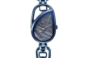 Titan Raga Chic Quartz Analog Mother of Pearl Dial Blue Metal Strap Watch for Women – NT2688QM02
