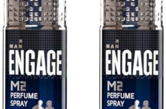 Engage M2 Perfume Spray For Men, Citrus and Lavender, Skin Friendly, 120ml (Pack of 2)