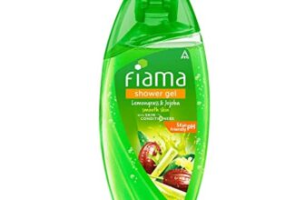 Fiama Body Wash Shower Gel Lemongrass & Jojoba, 250ml, Body Wash for Women and Men with Skin Conditioners for Smooth Skin & Gentle Exfoliation, Suitable for All Skin Types