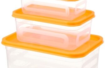 Aristo Super Plastic Storage Container 3 Pcs Set, Transparent Clear