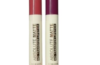 Facejewel Matte Long Lasting Lipstick For Women Red Color Pack off -2 (Dark Red,Purple)