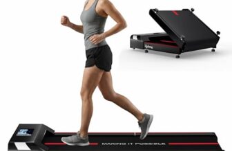 Lifelong Motorized 4.5 HP Foldable Walking Pad for Home | Treadmill for Home | 8 km/hr Speed | LED Display & Remote Control | Slim Under-Desk Walk Machine | 110 kg Capacity Ink Black