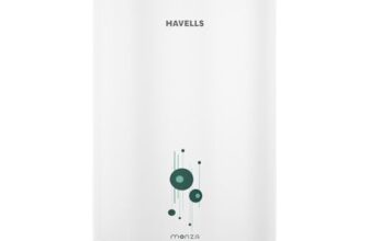 Havells Monza 25 Litre Storage Water Heater (Geyser) | Faster heating | Glass Coated Anti Rust Tank & Heavy Duty Heating Element | Warranty: 5 Year on Tank | High Rise Compatible