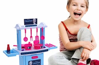 Toyzone Frozen Kitchen Set for Girls Toy |Kitchen Set for Kids Girls| Toyzone Barbie Kids Kitchen Chef| Multicolor |Barbie Kitchen Set |Disney Princess Kitchen Set |