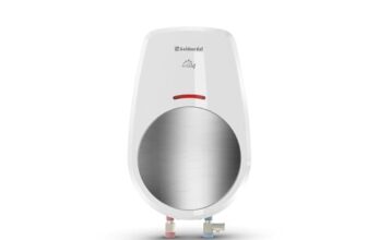 Goldmedal Insta24 3 Liters 4.5Kw Instant Geyser (Water Heater) With Faster Heating| Preset Thermal Cutout| Stainless Steel Tank Rust Proof| Dual Colour LED Indicator| (White-Silver)
