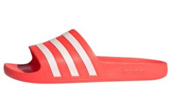 Adidas Unisex ADILETTE AQUA SOLRED/FTWWHT/SOLRED Swim Slide 8 UK (GZ5235)