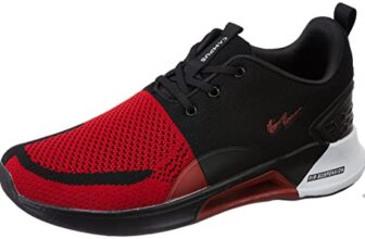 Campus Men’s California D.Red/Blk/SIL Running Shoes – 9 UK (43 EU) (5G-736)