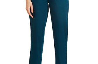 Amazon Brand – Symbol Women’s Tapered Paper Bag Trousers (High Rise Ankle Length | with Self Fabric Belt) (CT-19 Cont_Dk Green_30)