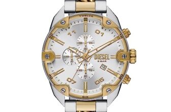 Diesel Stainless Steel Spiked Analog Silver Dial Men Watch-Dz4629, Multi-Color Band