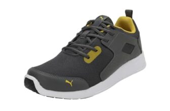 PUMA | Impel Men’s Shoes | Dark Shadow-Spectra Yellow | 9UK