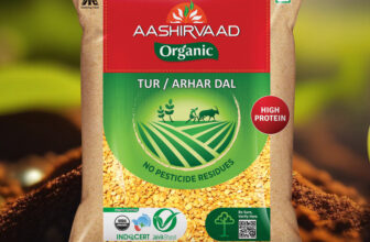 AASHIRVAAD Organic Yellow Toor/Arhar Dal (Split) (Unpolished)(500 g)