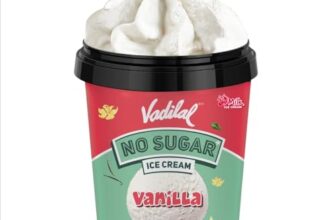 Vadilal No Sugar Vanilla Ice Cream Cup, 110ML