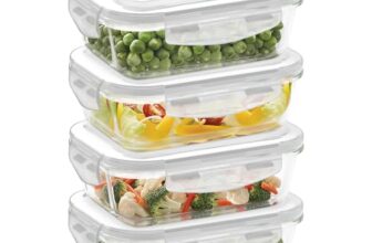 Borosil KLIP-N-STORE RECTANGULAR – 640 ML (4pc Set)