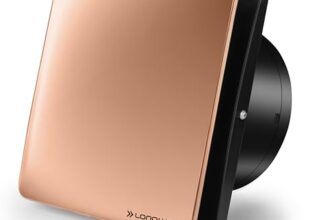 LONGWAY FreshX 6 Inch 150 mm Energy Efficient Exhaust Fan | High Speed Powerful Motor | Noiseless Operation & Easy to Clean | Suitable for Bathroom, Kitchen, Office | 2 Years Warranty (Copper)
