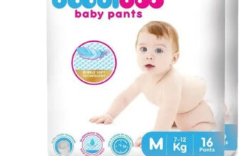 Doobidoo BabyPants Medium Size Rash Free Soft Diapers Anti-Leak Highly Absorbent 7-12Kg – M(32 Pieces)