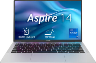 Acer Aspire 14 Office 2024 + M365 Basic Intel Core i7 13th Gen 13620H – (16 GB/512 GB SSD/Windows 11 Home) AS14H-53 Thin and Light Laptop(14 Inch, Pure Silver, 1.44 Kg, With MS Office)