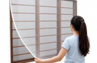 NETFLY Window Mosquito Net with Frame 4×5 FT White | Mosquito Net for Window | Window Net for Home | Self Adhesive Magnetic Fiberglass Mesh with Velcro Tape | Washable & Reusable