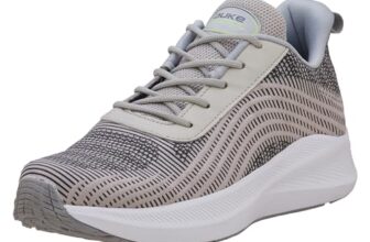 Duke NeoWave Sports Running Shoes for Men | Knitted Upper Material | Comfortable and Perfect for Everyday Wear Grey