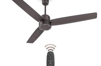 Havells FAB BLDC Ceiling Fan 1200mm, 380 RPM, Savings upto 65%, Reverse Rotation, 4 Modes (Boost, Sleep, Breeze, Mop), Low Wattage 30W, Low Noise, Air Flow:225 CMM, 3 Year Warranty, Cocoa Brown