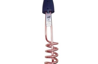 BESTHOT Immersion Water |Heater 1500 Watt Electric Immersion Rod With Instant Heating With Bucket Long Wire Hot Water Color Black.