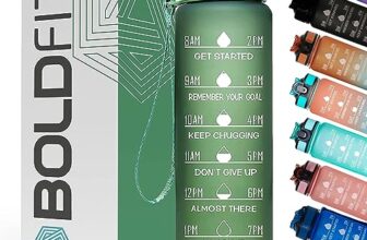 Boldfit Water Bottles Sipper Bottle for Adults, Kids,Unbreakable Motivational Water Bottle Time Mark Sipper with Straw & Time for Gym Office School Home Water Bottle for Kids – Hunter Green