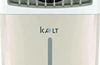 Havells Kalt 24L Personal Air Cooler for home | Powerful Air Delivery | Low Noise, Knob Panel | Everlast Pump | 4 Way Air Deflection | High Density Honeycomb Pads | Heavy Duty (White/Champagne Gold)