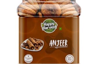 Happy harvest Dried Afghani Anjeer 1KG | Rich Source of Fibre, Calcium & Iron | Low in calories and Fat Free | High in Minerals & Vitamins | Nutritious and Delicious Snacks | Premium Dried Figs (1000GM) (500GM) (1KG)