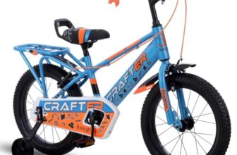 longrun 16T Cycle for Kids 4-7 Years Boys and Girls | Bicycle for Kid with Training Wheels | Kids Cycle for 4 to 7 Years with Adjustable Seat | Easy 4-Step Setup | 95% Fitted | 16 Inch Kid Cycle