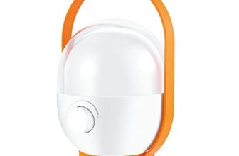 RONTENO Acrylonitrile Butadiene Styrene Emergency Light Led Usb Android Charging Support Rechargeable Night Lamp, Orange, 1Pc