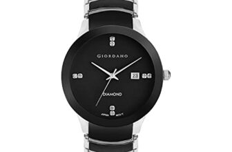 Giordano Analog Watch for Men Water Resistant Fashion Watch Round Shape with 3 Hand Mechanism with Date Wrist Watch for Men & Boys to Compliment Your Look/Ideal Gift for Male – GD-1067