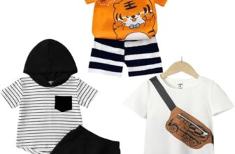 LOFN Cotton Clothing Sets for Baby Boys & Baby Girls Printed Kids Clothing Sets – Unisex Clothing sets Half sleeve T-Shirt & Shorts Pack Of 3 (T84OR-T70WH-16-T83CP)