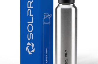 SOLPRO Titan 1000mL ISI Certified Stainless Steel Water Bottle for Office,School,College,Travel,Gym,Yoga,Camping,Sports & Outdoor For Men,Women,Athletes,Kids,Children,Student, Leak & BPA Free (Steel)