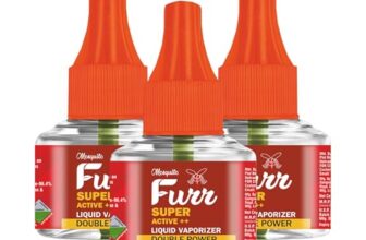 Mosquito Furr Mosquito Repellent Refill, Mosquito Liquid,Mosquito Killer,Super Active++ Double Power Liquid Mosquito Vaporiser Refill (45ml,Pack of 3)