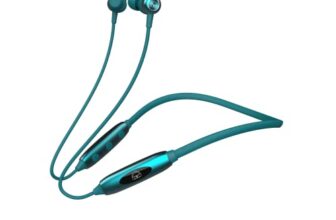 Ekko Unplug N03 Neckband, 40 Hours Playback Time, Bluetooth V5.2, 10 mm Driver, SIRI & Google Assistant, Noise Cancellation, Twin Connect, Max Bass (Teal)