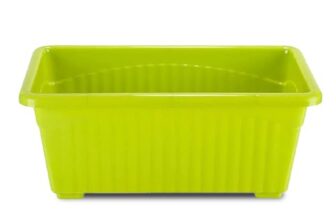 Kraft Seeds by 10CLUB 14inch Window Planters/ pots for plants, flower pot plant pots planters plastic pots for plants, plant pots for home décor flower pots for garden (Pack of of 1, Green)