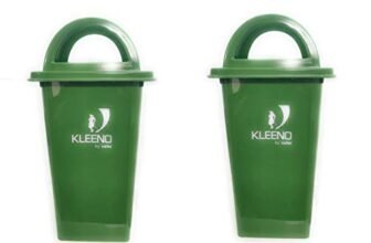 Cello Dome Dustbin 110 LTR (Green/Green)