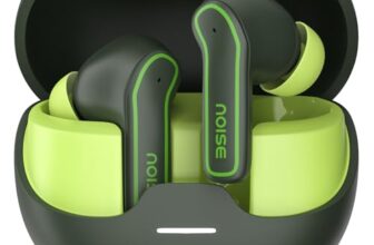 Noise Pop Buds Truly Wireless Earbuds with 50H of Playtime, Quad Mic with ENC, Instacharge(10 Min=150 Min) Bluetooth V5.3(Moon Pop) True Wireless