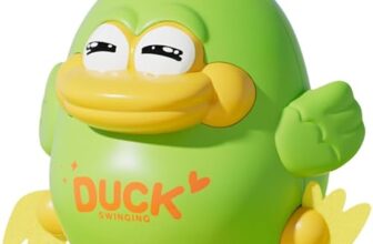 ACROWN Cute Animal Toys for Kids Sensory Worm Animal Wind up Colorful Toy Insect Figurines for Boys and Girls Multicolor Animals Toys Pack of 1 (Swing Duck)