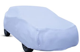 Amazon Brand – Solimo Large Hatchback Car Cover, White (I20, Swift, Baleno, Celero, Brio, Nexxon, Etc.), for Car