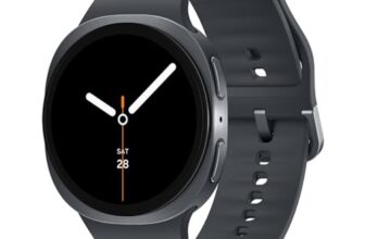 Samsung Galaxy Watch8 (40mm, LTE, Graphite) with 3nm Processor | Dual GPS | Sapphire Glass & Armor Aluminum | 5ATM & IP68 | BP, ECG, IHRN & Vascular Load Monitoring | Anti-oxidant Index